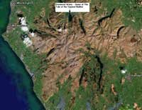 SATELLITE IMAGE: Cumbrian Mountains, England's highest mountain range