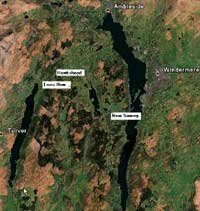 SATELLITE IMAGE: South Lakes -- Lake Windermere